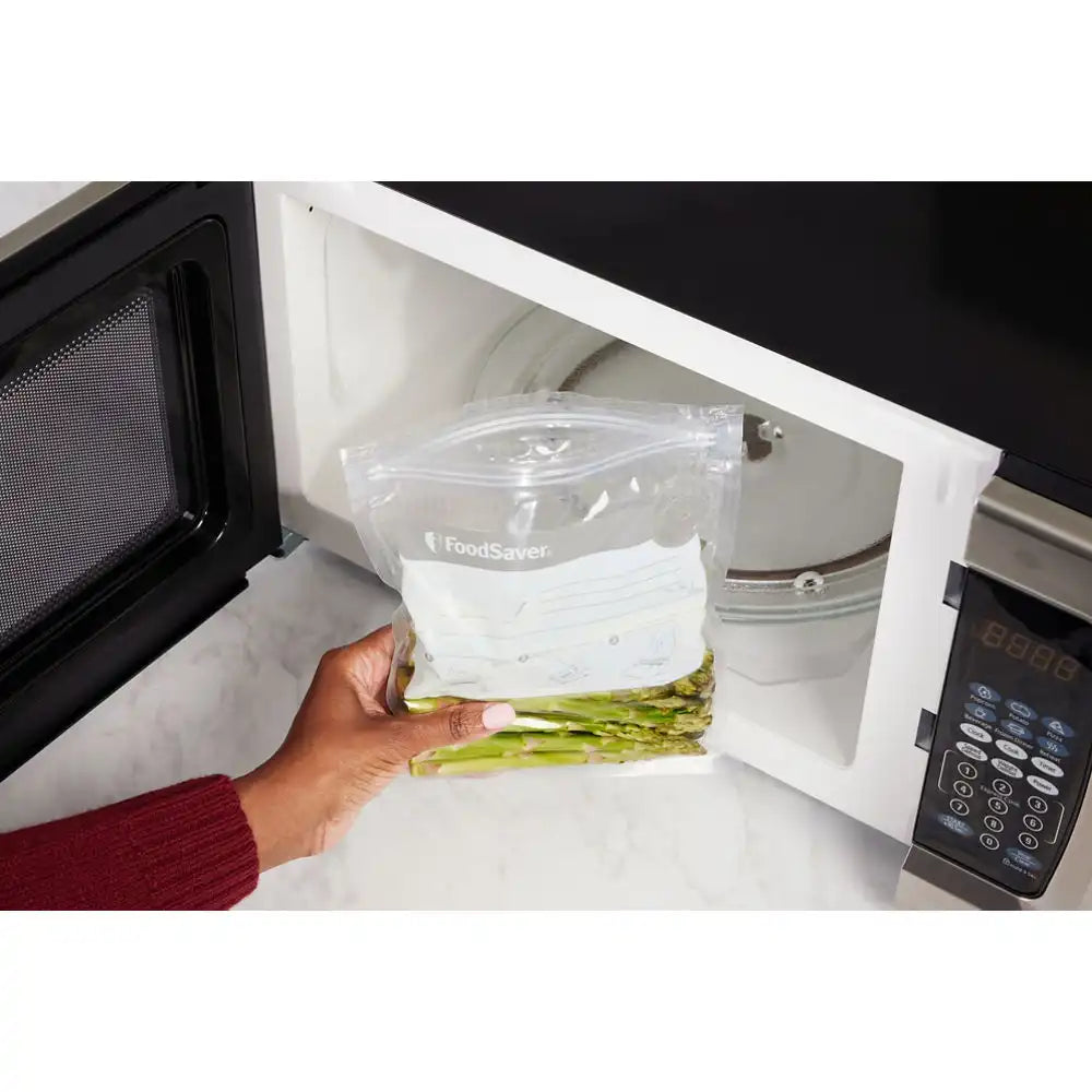 FoodSaver Vacuum Zipper Quart Bags, 34 Count