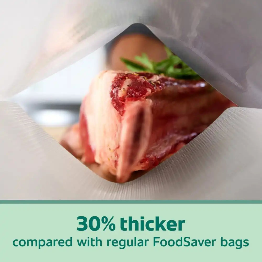 FoodSaver Heavy Duty Gallon Vacuum Seal Bags, 28pk with Triple Threat Protection